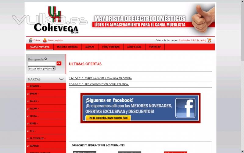 COHEVEGA - Actualizamos ofertas de electrodomsticos, cada cierto tiempo