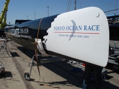 Rotulacin barco para la volvo ocean race en el puerto de alicante