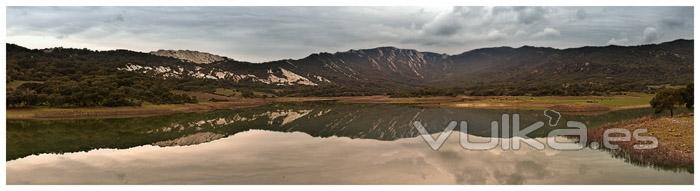 Panoramica Pantano Charco Redondo en Los Barrios (Cadiz)