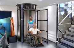 elevador Nuemtico por Vaco, modelo 1316, para silla de ruedas y acompaante