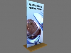 Expositor-display, dos caras, rotulowcost
