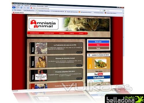 Amnista Animal  - Pgina web