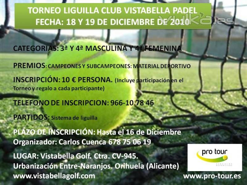 Torneo padel Vistabella Padel