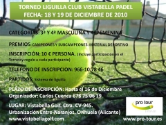 Torneo padel vistabella padel