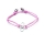 Pulsera Flor de Vida S de plata rodiada. y corindn rosa 29EUR