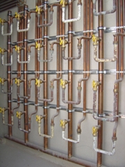 Bateria de contadores de gas