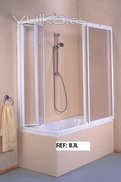 mampara de baño angular