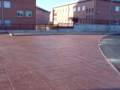 Hormigon Impreso para un colegio del ayuntamiento de Villa del Prado