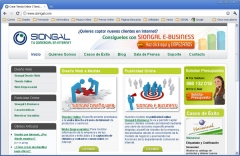Captura Siongal.com Publicidad Online - Diseño Web - Comercio Electrónico