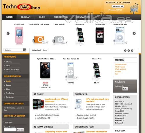 Demostracin tienda Online Technodac