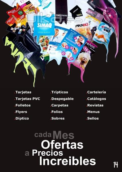 Ofertas imprenta, tarjetas de visita, Pikabu