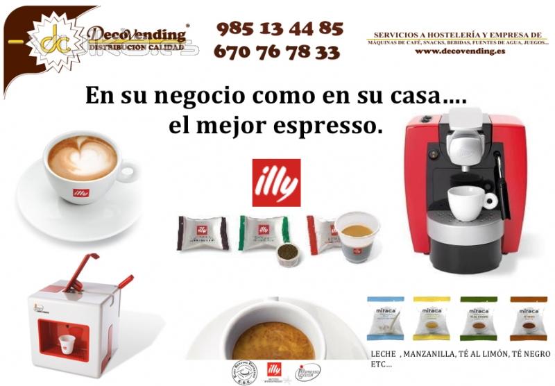 En su negocio como en su casa... el mejor espresso. illy con Decovending Asturias