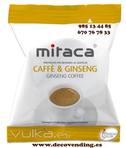 Delicioso Caf Con Ginseng en tu mquina de capsulas Decovending ( Decoastur Vending Asturias ) illy