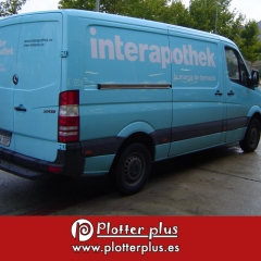 Vinilo de corte e impresion y posterior colocacion para furgoneta a ineraphotek
