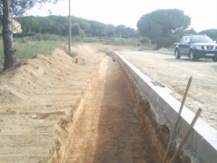Foto 309 construcción de muros en Girona - Ambientals Guixols