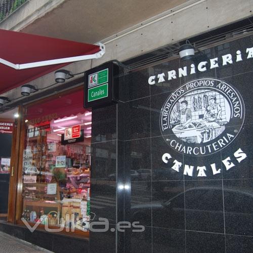 Carnicería Canales, ubicada en la calle Simón Bolivar (Portugalete)