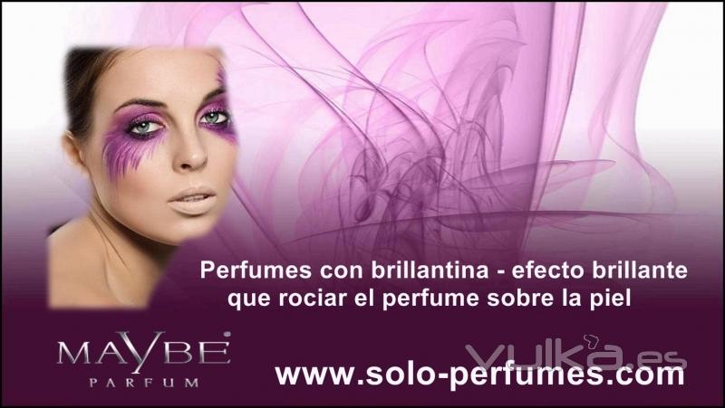 Perfumes con brillantina de máxima calidad