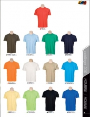 Colores de camisetas manga corta disponibles