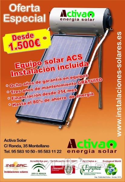 Sevilla. Instalacin de equipos solares 