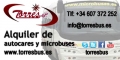 Alquiler de autocares, autobuses, minibus y microbus en Madrid Torres Bus, S.L.