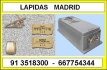 LAPIDAS MADRID 91 3518300