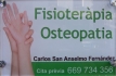 Fisioterapia y Osteopatía Carlos San Anselmo