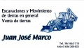 JUAN JOSE MARCO EXCAVACIONES Y MOVIMIENTO DE TIERRAS
