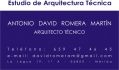 Estudio de Arquitectura Técnica - David Romera