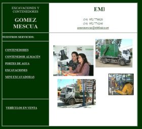 EXCAVACIONES Y CONTENEDORES GMEZ MESCUA