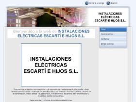 INSTALACIONES ELCTRICAS ESCART E HIJOS S.L.