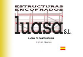 ESTRUCTURAS Y ENCOFRADOS LUASA S.L.