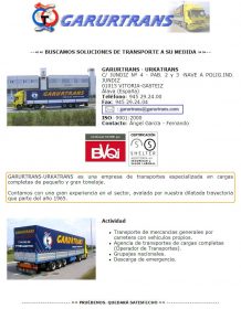 Agencia de Transportes GARURTRANS Logística y Transporte de Mercancías